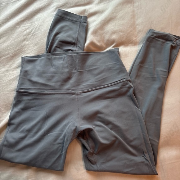 lululemon athletica Pants - lululemon athletica light blue/grey align leggings